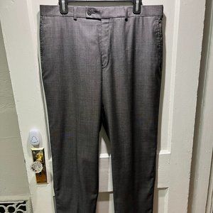 Calvin Klein Men Slim Fit Pleated Dress Pants / Slacks (Dark Gray) - Size 34x30